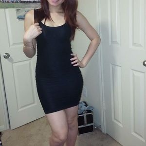 Back cut out Bebe dress